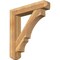 Ekena Millwork Balboa Craftsman Rough Sawn Bracket w/ Offset Brace, Western Red Cedar, 8"W x 40"D x 44"H BKT0806X40X44BOA04RWR - alternate 1